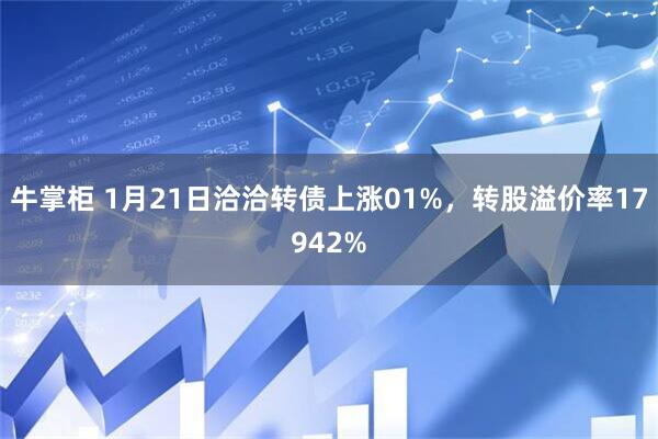 牛掌柜 1月21日洽洽转债上涨01%，转股溢价率17942%